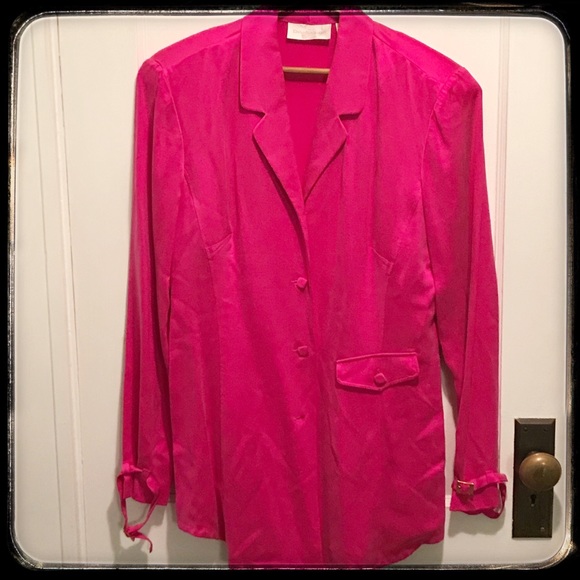 Dana Buchman Tops - Vintage Dana Buchman Silk Blazer/Blouse Size 8